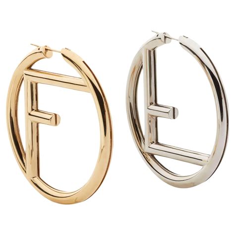 fendi earrings hoops|fendi hoop earrings sale.